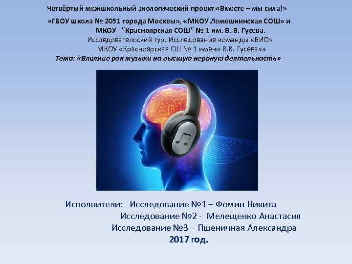 Четвёртый межшкольный экологический проект «Вместе – мы сила!» «ГБОУ школа № 2051 города