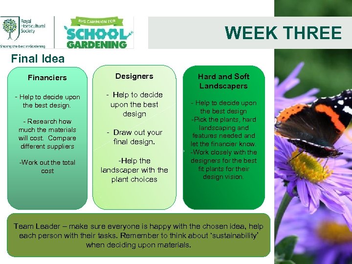 WEEK THREE Final Idea Financiers Designers - Help to decide upon the best design.