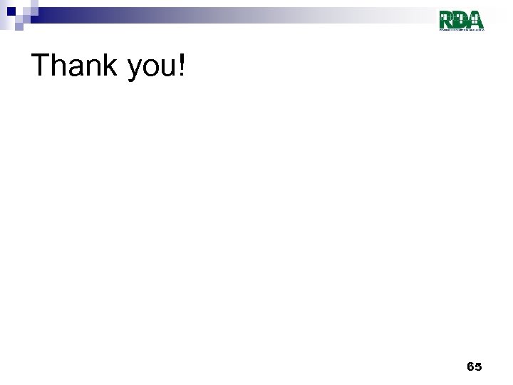 Thank you! 65 