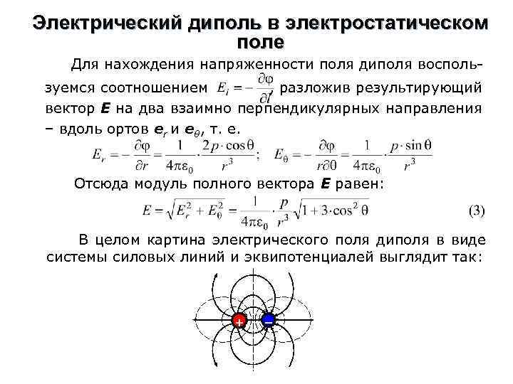 Модуль электрического поля