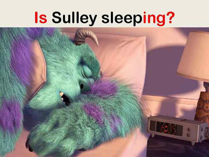Is Sulley sleeping? 