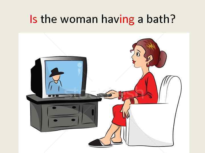 Is the woman having a bath? 