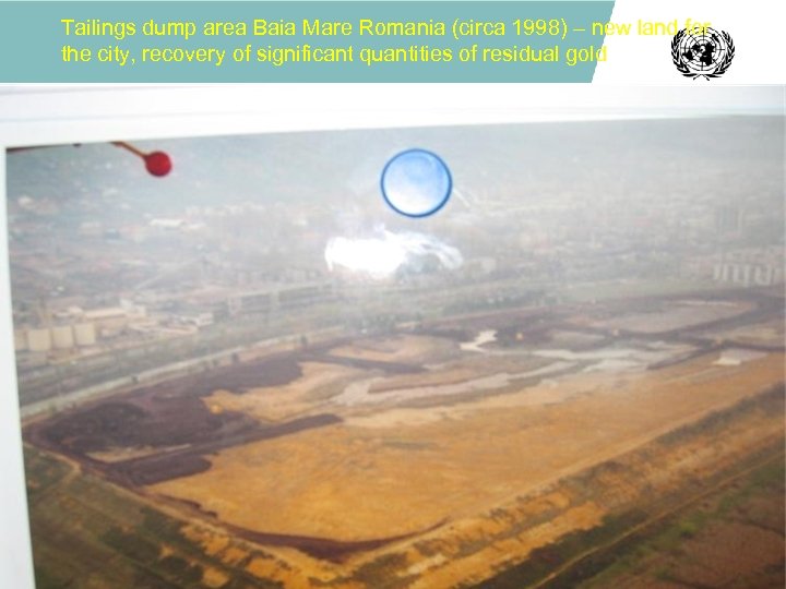 Tailings dump area Baia Mare Romania (circa 1998) – new land for the city,