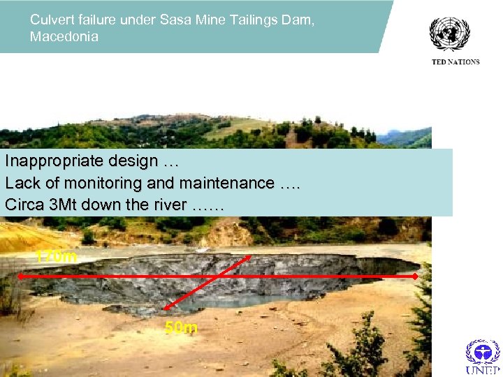 Culvert failure under Sasa Mine Tailings Dam, Macedonia Inappropriate design … Lack of monitoring