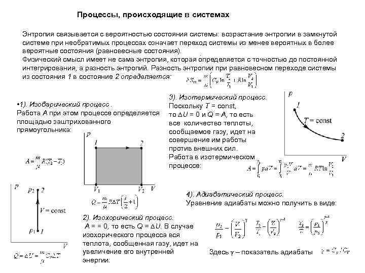 Возрастание энтропии замкнутой системы