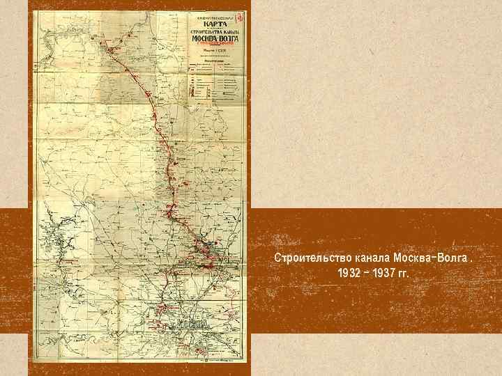 Строительство канала Москва−Волга. 1932 − 1937 гг. 