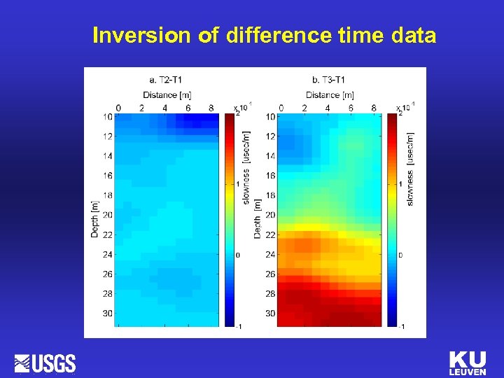 Inversion of difference time data 