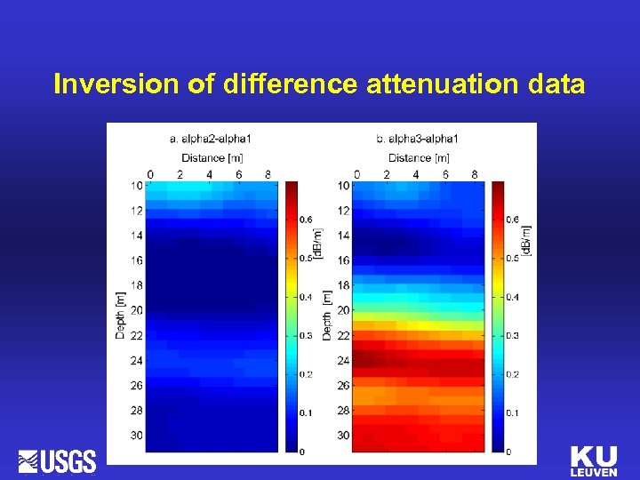 Inversion of difference attenuation data 