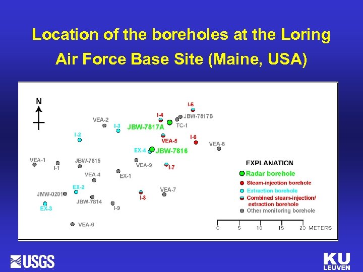 Location of the boreholes at the Loring Air Force Base Site (Maine, USA) 