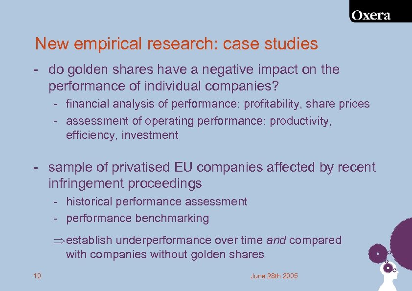 New empirical research: case studies - do golden shares have a negative impact on