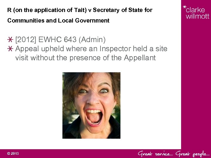 R (on the application of Tait) v Secretary of State for Communities and Local