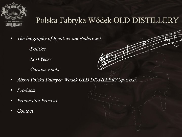 Polska Fabryka Wódek OLD DISTILLERY • The biography of Ignatius Jan Paderewski -Politics -Last