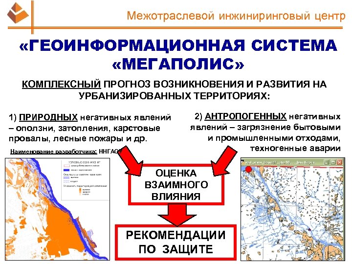 Межотраслевой инжиниринговый центр «ГЕОИНФОРМАЦИОННАЯ СИСТЕМА «МЕГАПОЛИС» КОМПЛЕКСНЫЙ ПРОГНОЗ ВОЗНИКНОВЕНИЯ И РАЗВИТИЯ НА УРБАНИЗИРОВАННЫХ ТЕРРИТОРИЯХ: