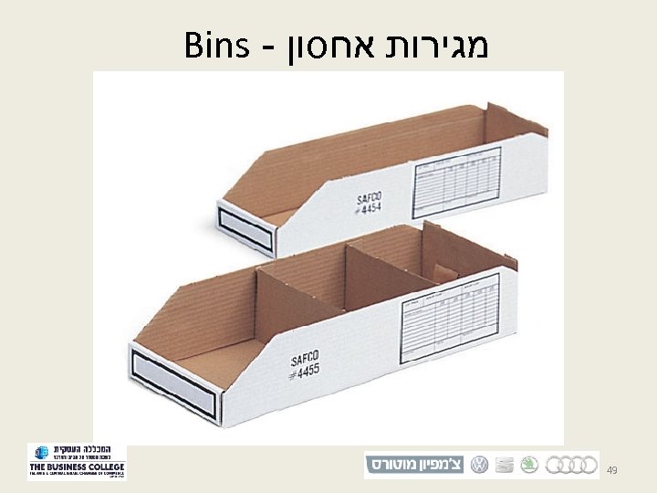  מגירות אחסון - Bins 94 