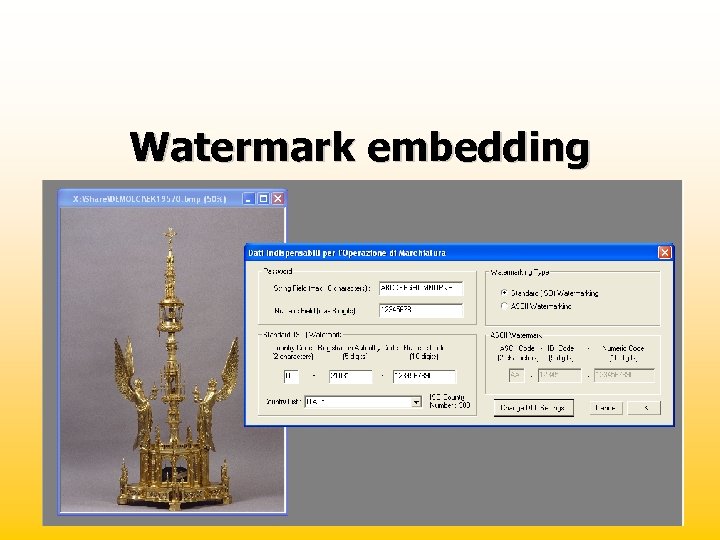 Watermark embedding 