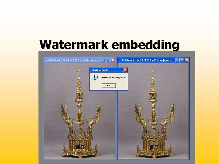 Watermark embedding 