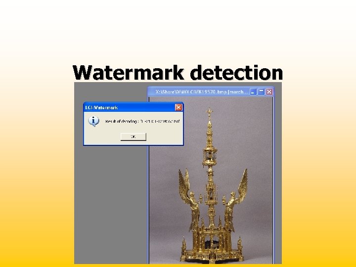 Watermark detection 