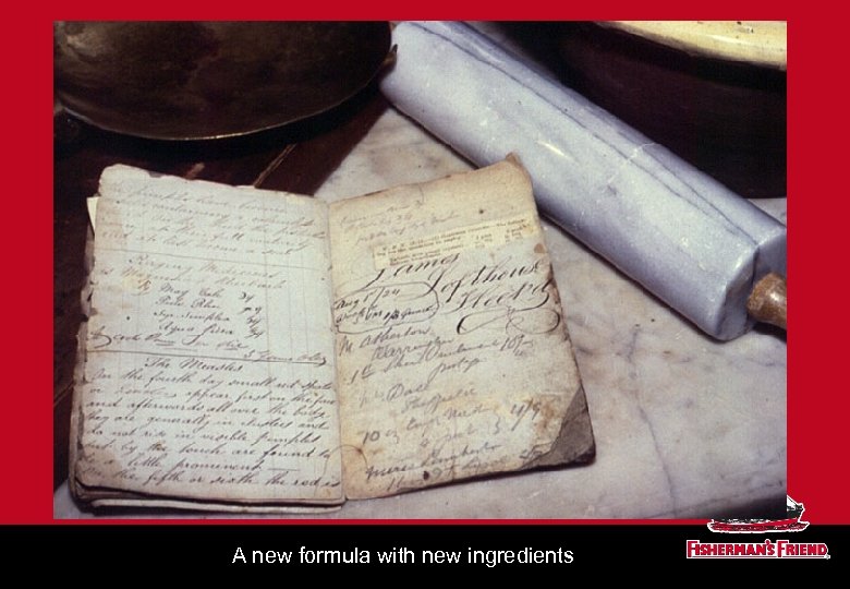 A new formula with new ingredients 