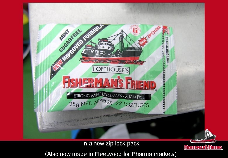 In a new zip lock pack (Also now made in Fleetwood for Pharma markets)