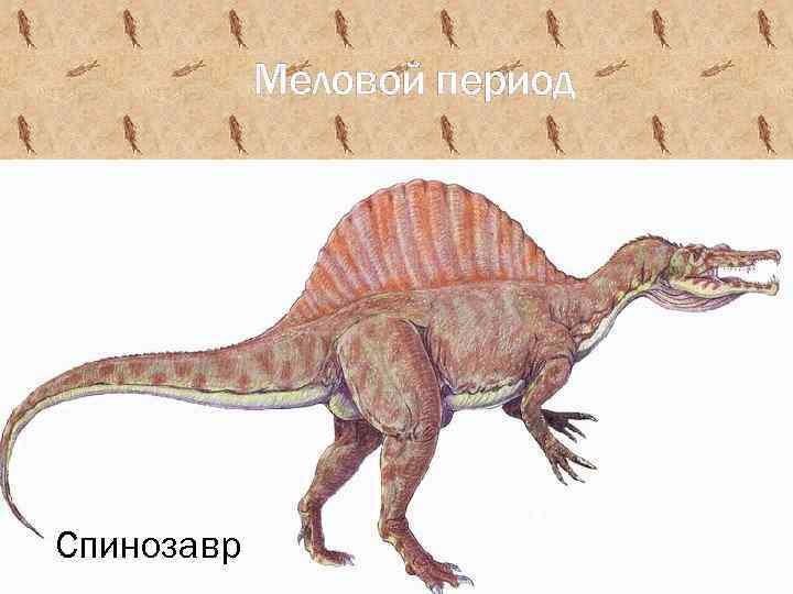 Меловой период Спинозавр 