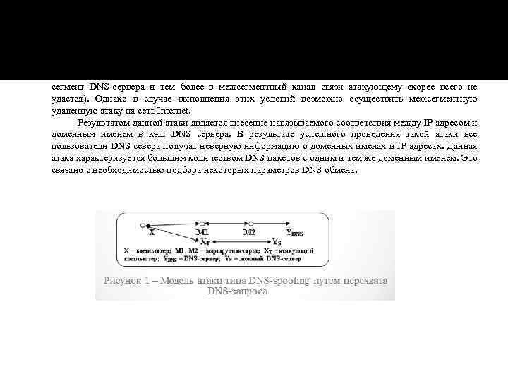 Необходимым условием осуществления данного варианта атаки является перехват DNS-запроса. Это возможно только в том