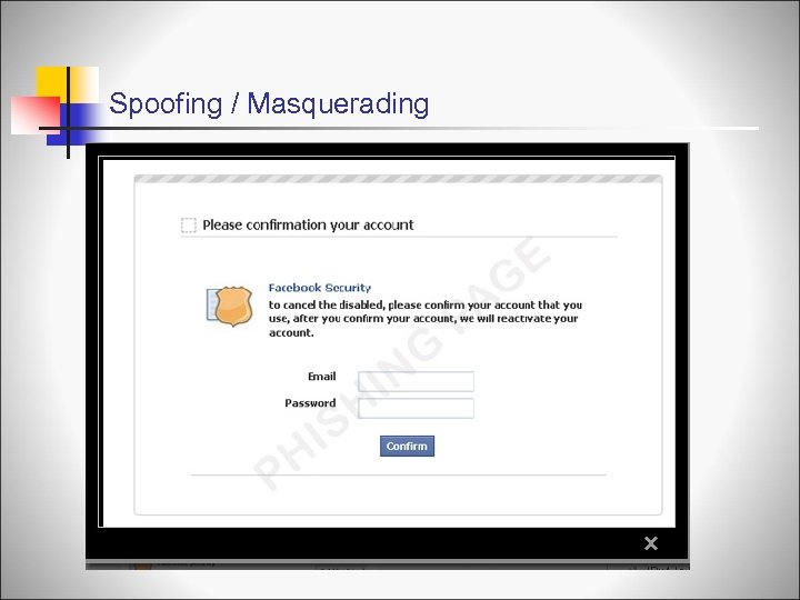 Spoofing / Masquerading 