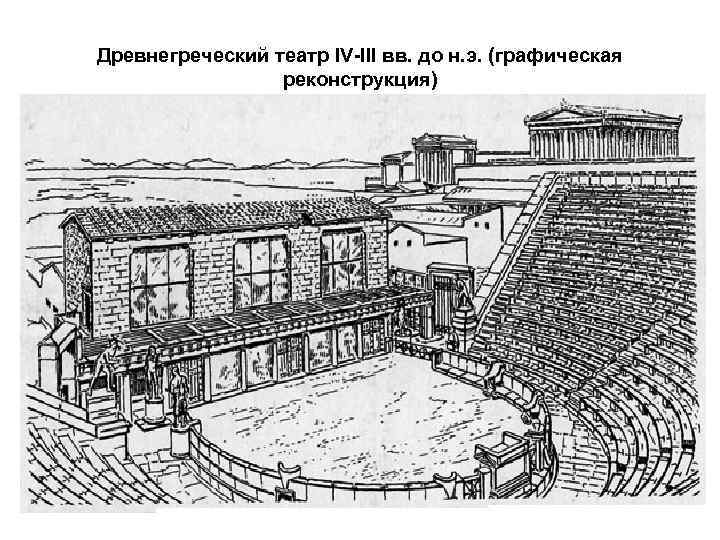 Древнегреческий театр IV-III вв. до н. э. (графическая реконструкция) 