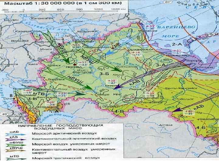 Карта климата восточно европейской равнины