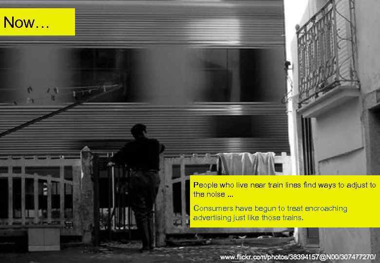 Now… People who live near train lines find ways to adjust to the noise.