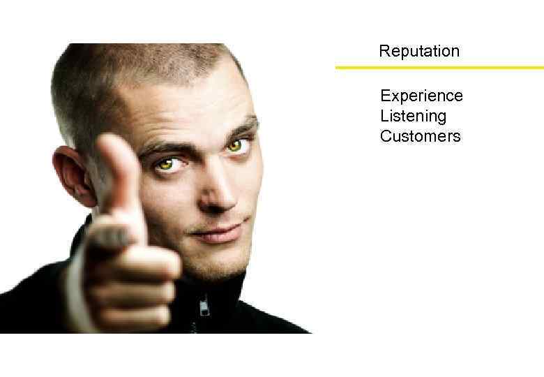 Reputation Experience Listening Customers 