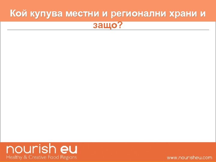 Кой купува местни и регионални храни и защо? 