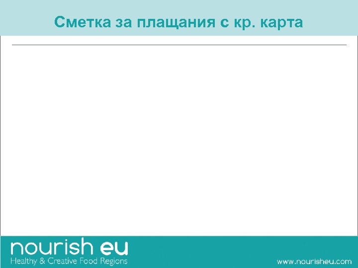 Сметка за плащания с кр. карта 