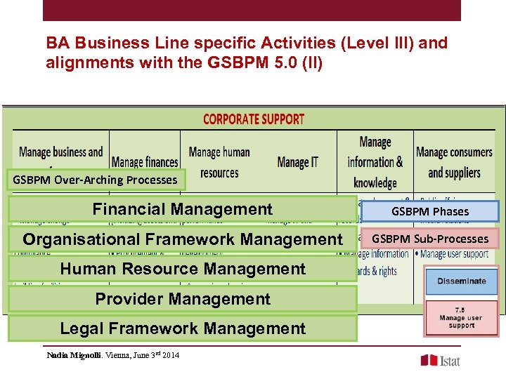BA Business Line specific Activities (Level III) and alignments with the GSBPM 5. 0