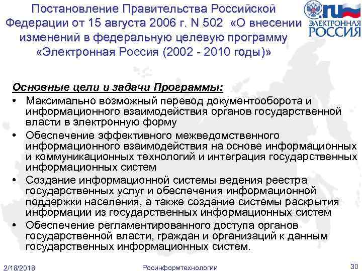 Постановление Правительства Российской Федерации от 15 августа 2006 г. N 502 «О внесении изменений