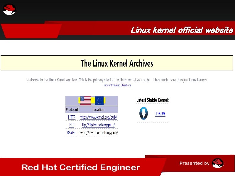 Linux kernel official website 