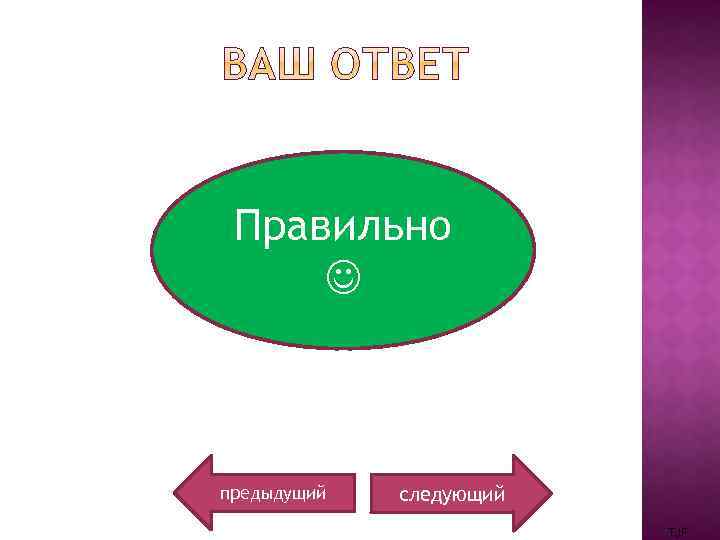 Правильно предыдущий следующий TJF 