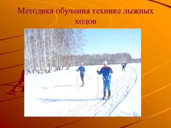 Методика обучения технике лыжных ходов 