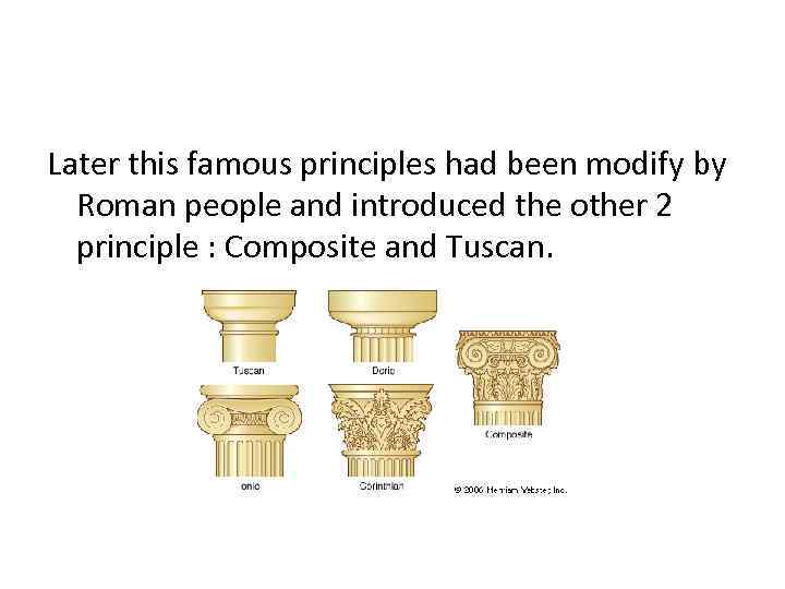 Later this famous principles had been modify by Roman people and introduced the other