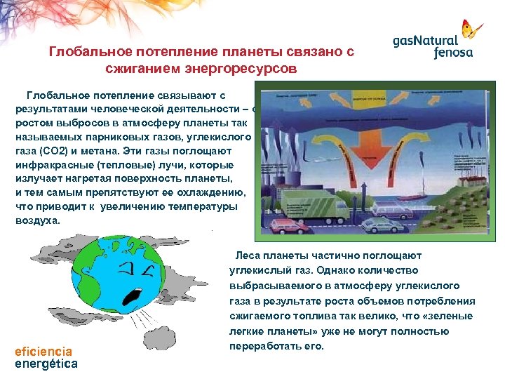 Глобальное потепление планеты связано с сжиганием энергоресурсов Глобальное потепление связывают с результатами человеческой деятельности