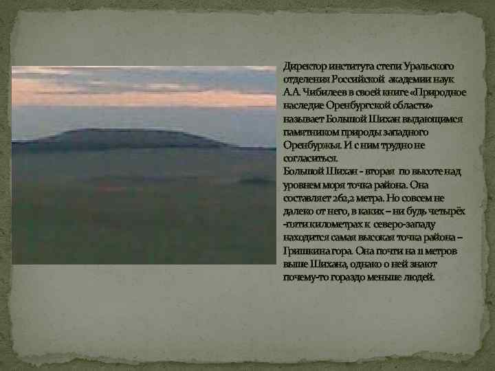 Директор института степи Уральского отделения Российской академии наук А. А. Чибилеев в своей книге