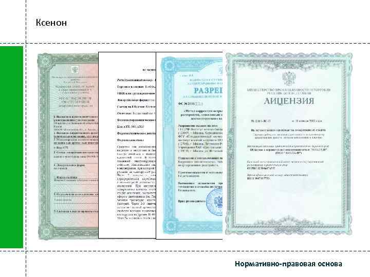Ксенон Нормативно-правовая основа 