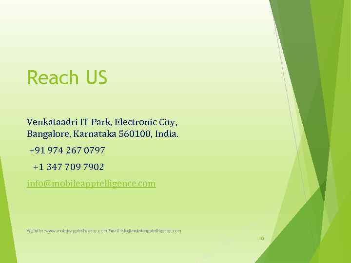 Reach US Venkataadri IT Park, Electronic City, Bangalore, Karnataka 560100, India. +91 974 267