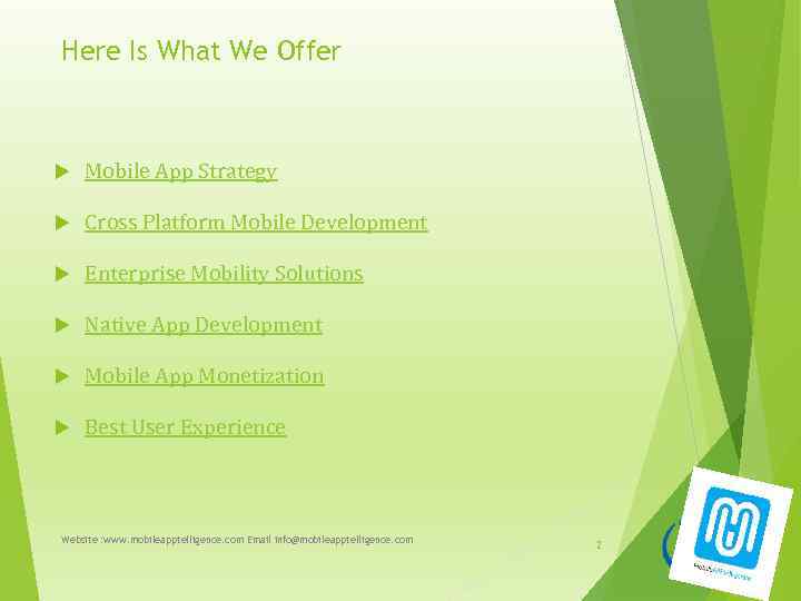 Here Is What We Offer Mobile App Strategy Cross Platform Mobile Development Enterprise Mobility