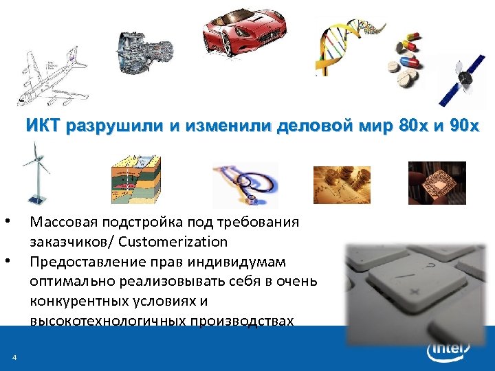 ИКТ разрушили и изменили деловой мир 80 х и 90 х Массовая подстройка под