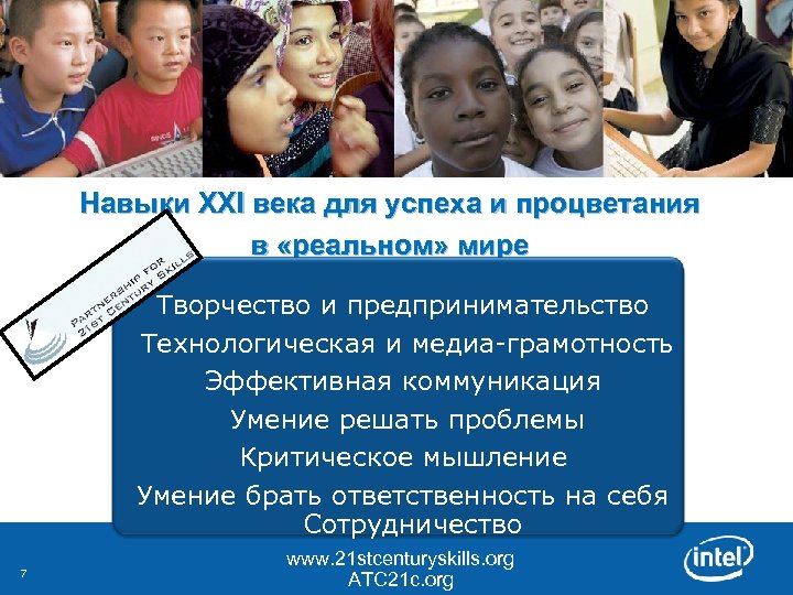 Навыки ХХІ века для успеха и процветания в «реальном» мире Творчество и предпринимательство Технологическая