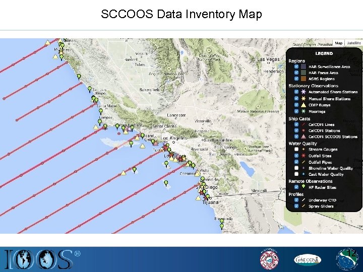 SCCOOS Data Inventory Map 12 