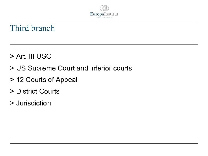 Third branch > Art. III USC > US Supreme Court and inferior courts >