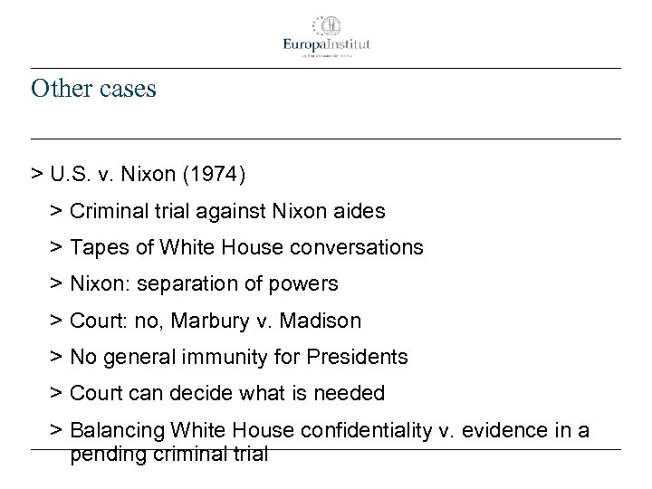 Other cases > U. S. v. Nixon (1974) > Criminal trial against Nixon aides