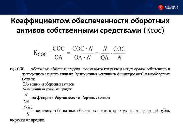 Обеспеченность собственным капиталом