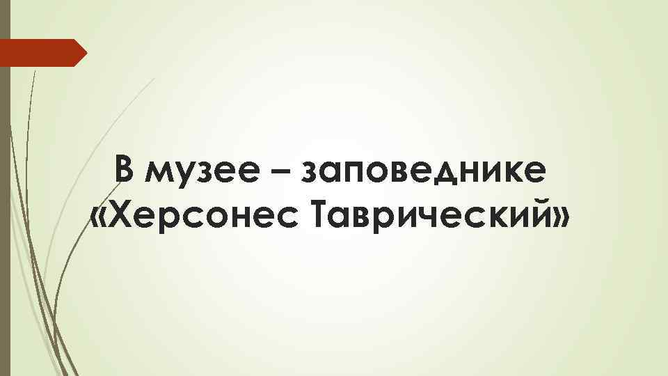 В музее – заповеднике «Херсонес Таврический» 